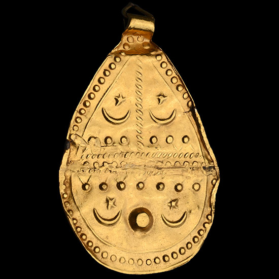 Sasanian Gold Pendant with Three Registers