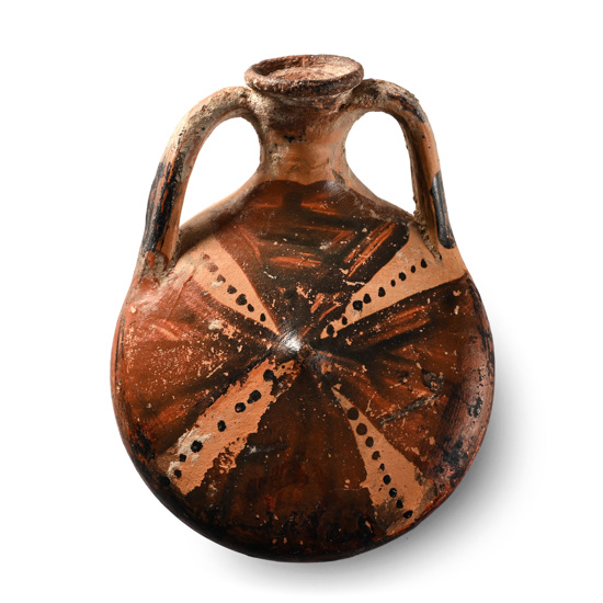 Mycenaean Painted Pottery Flask