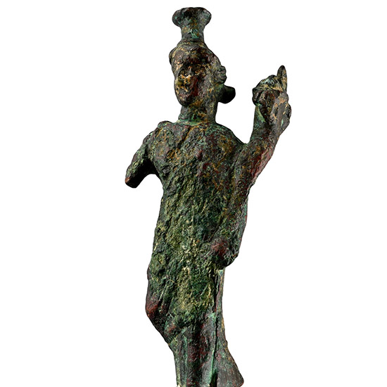 Roman Bronze Statue of Demeter with Cornucopia