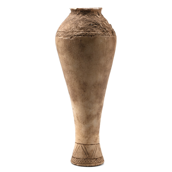 Western Asiatic Stone Vessel with Incised Decorations