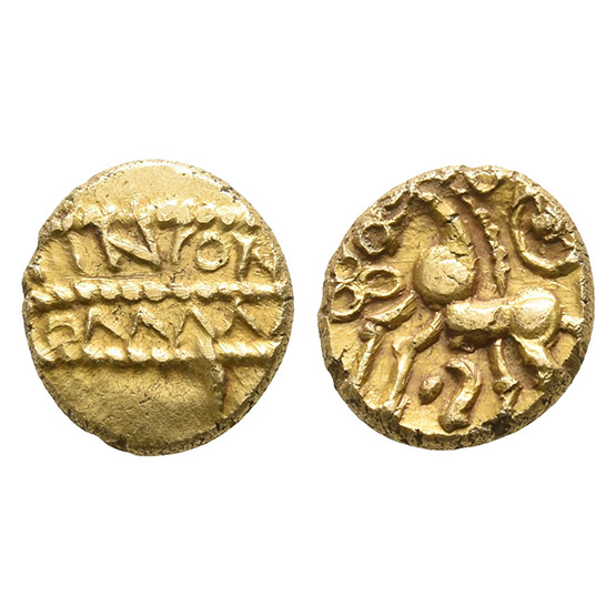 Celtic Britannia. Atrebates and Regni, Tincomarus AV Quarter Stater.