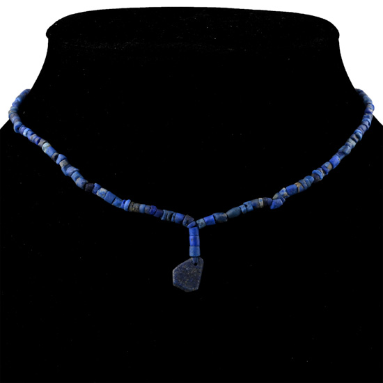 Bactrian Style Lapis Lazuli and Other Stone Bead Necklace String