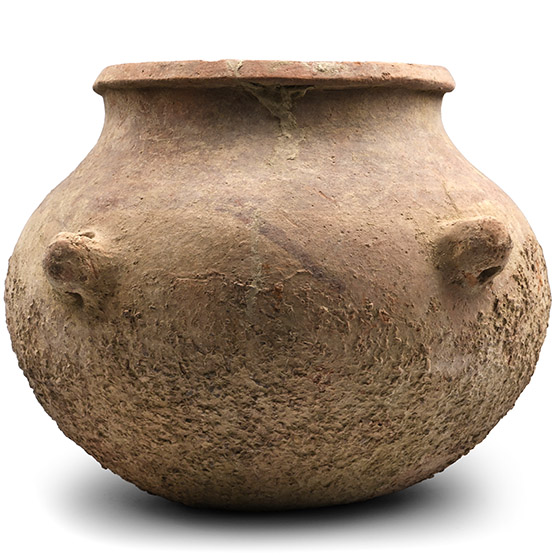Large Western Asiatic Pottery Hanging Storage Vessel
