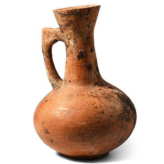 Amlash Pottery Jug with Zoomorphic Handle