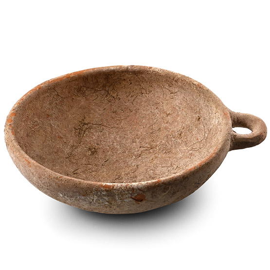 Western Asiatic Handled Pottery Bowl
