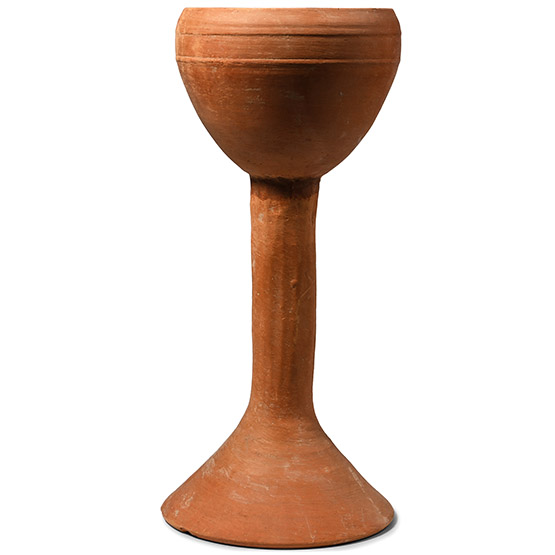Tall Western Asiatic Pottery Chalice