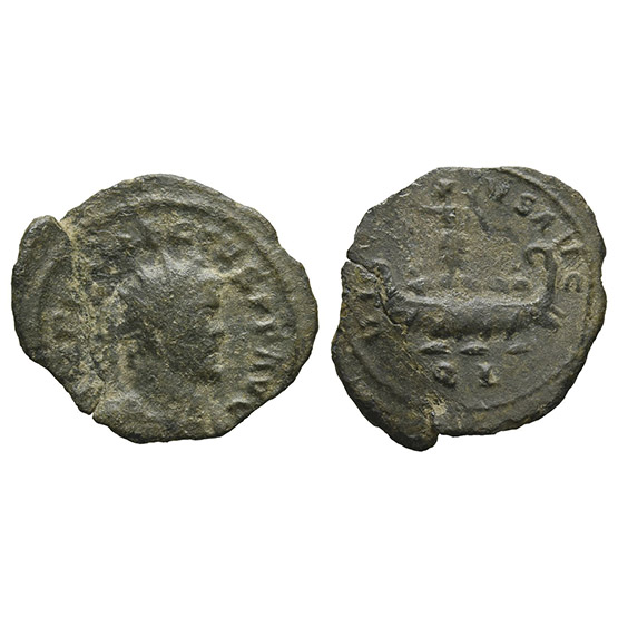 Allectus, Romano-British Emperor BI Quinarius.