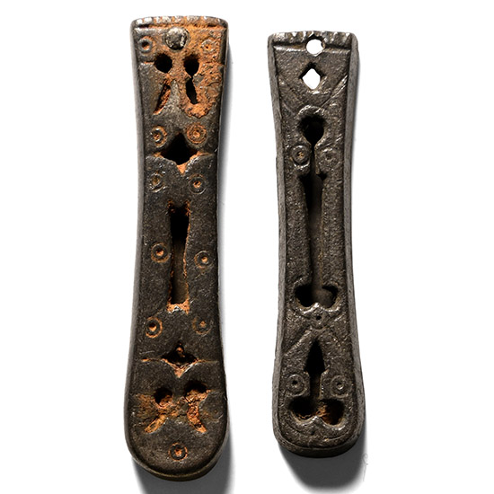 Viking Age Silver Strap End Group