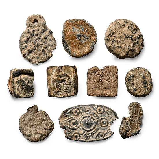 Group of ten [10] Byzantine and Later Lead Seals.