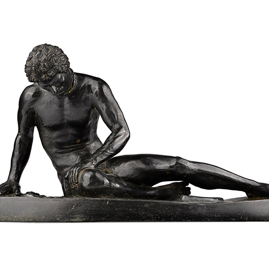 Bronze Grand Tour Statue of The Dying Gaul from the Capitoline Museum