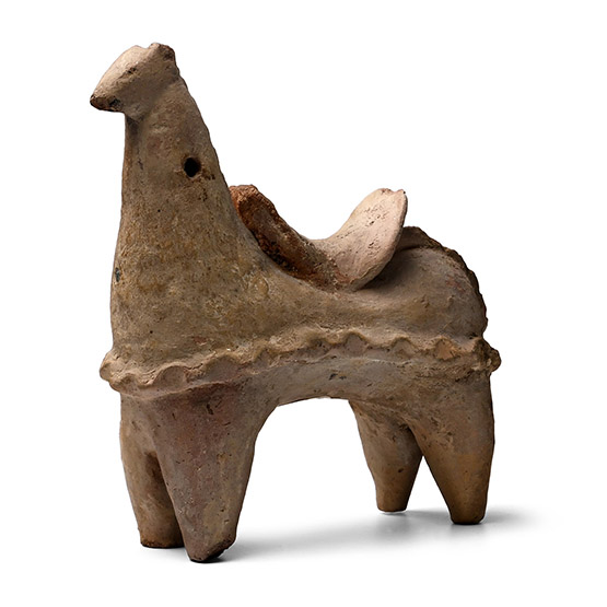 Western Asiatic Terracotta Animal with Saddle