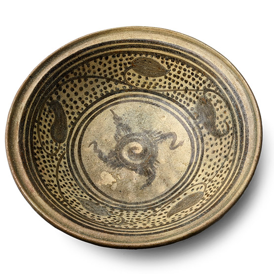 South East Asian Sawankalok Stoneware Bowl