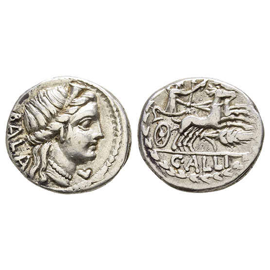 C. Allius Bala AR Denarius.