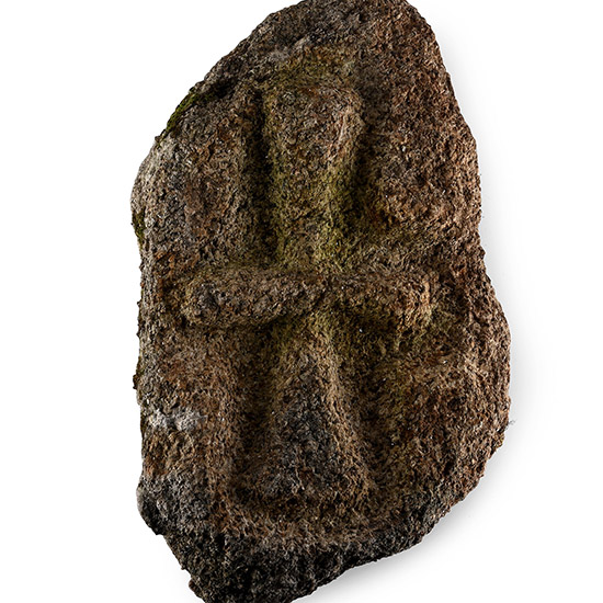 Medieval Pilgrims Waymark Stone with Cross