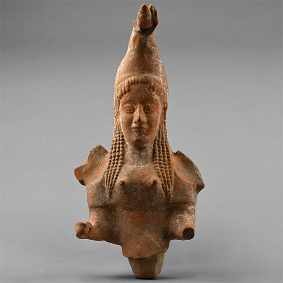 Greek Terracotta Female Antefix