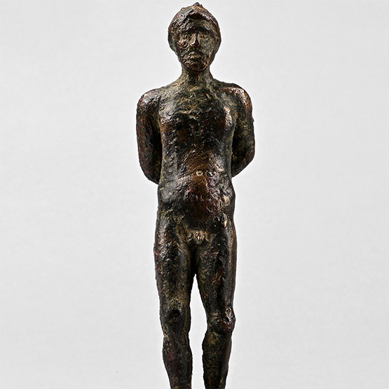 Greek Bronze Figure of a Bound Captive