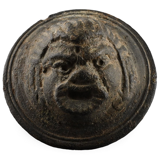 Roman Bronze Applique of Actors Mask