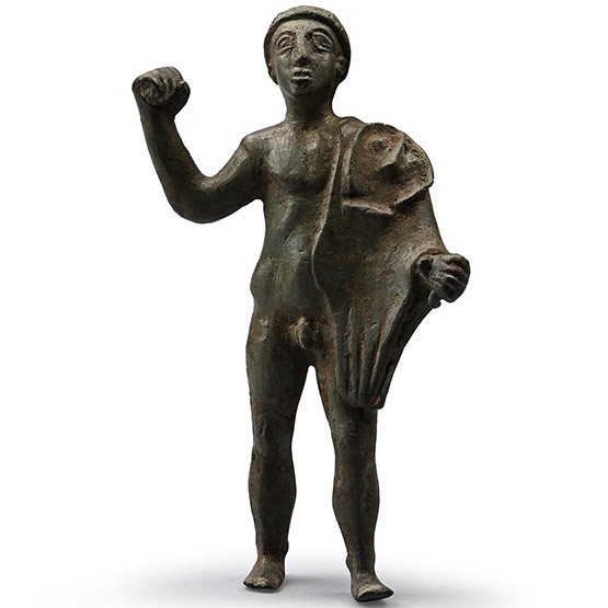 Etrusco-Italic Bronze Figure of Young Hercules