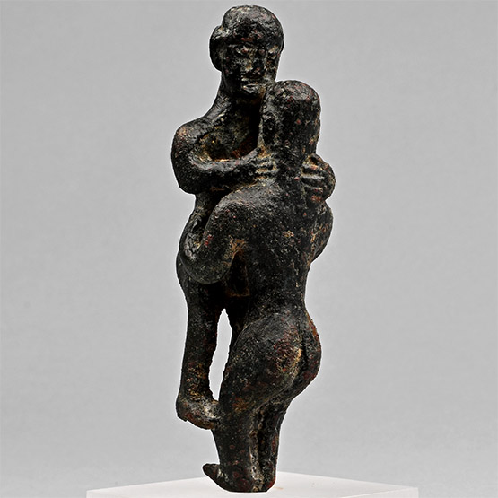 South Arabian Naked Couple in Erotic Embrace