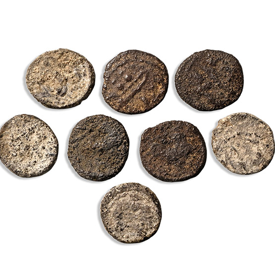 Group of Eight [8] Phoenicia, Byblos AR 1/16 Shekel.