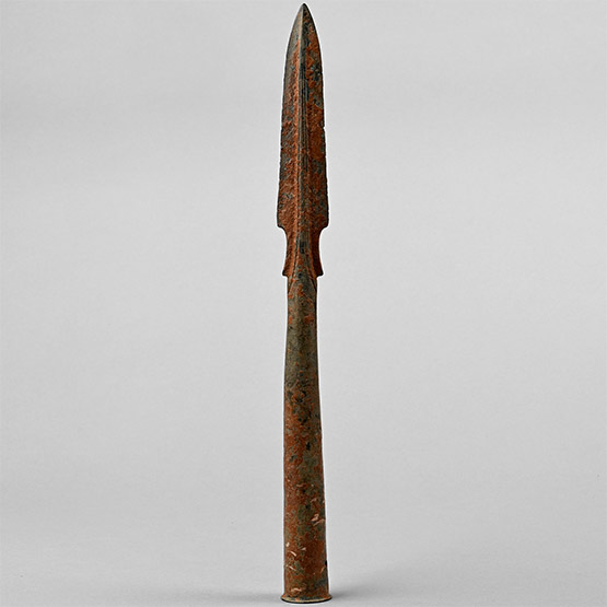 Chinese Zhou Bronze Socketted Spearhead