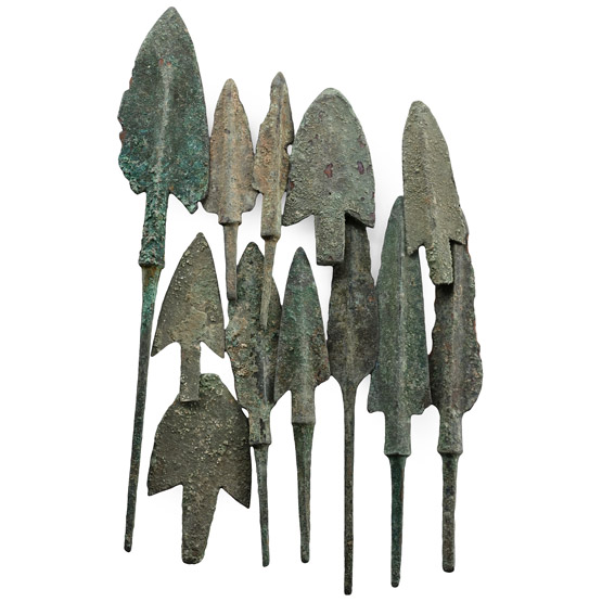 Western Asiatic Bronze Arrowhead Collection