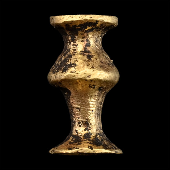 Egyptian Gold Vase-Shaped Bead