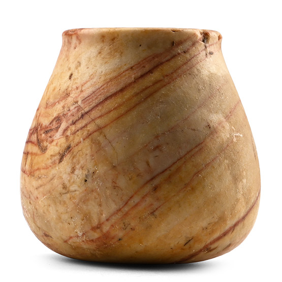 Western Asiatic Banded Alabaster Vessel
