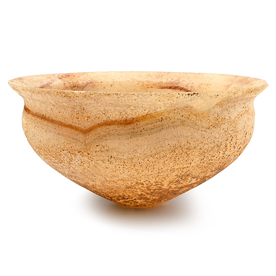 Western Asiatic Banded Alabaster Bowl