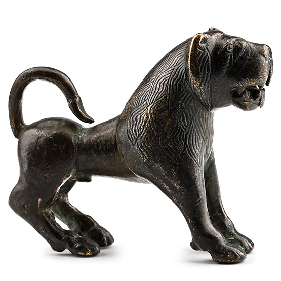 European Bronze Lion Statuette