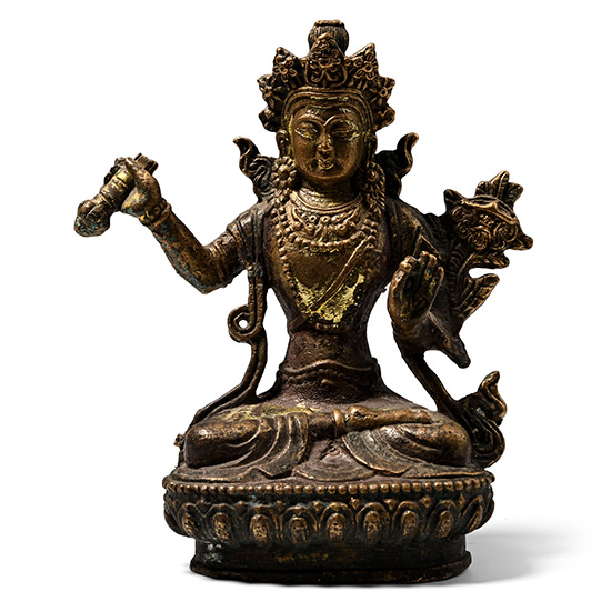Tibetan Bronze Seated Buddha