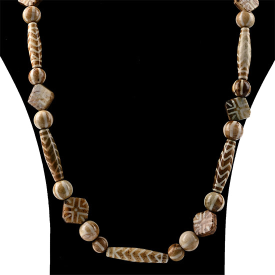 Hymalayan Hill Tribe Pumtek Bead Necklace