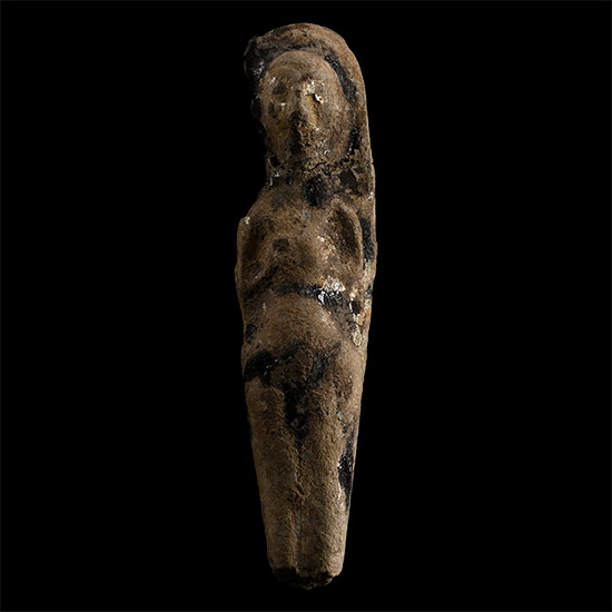 Western Asiatic Glazed Terracotta Fertility Figure