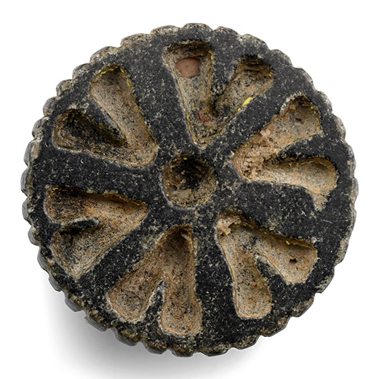 Neo-Assyrian Stone Stamp Seal with Inlays