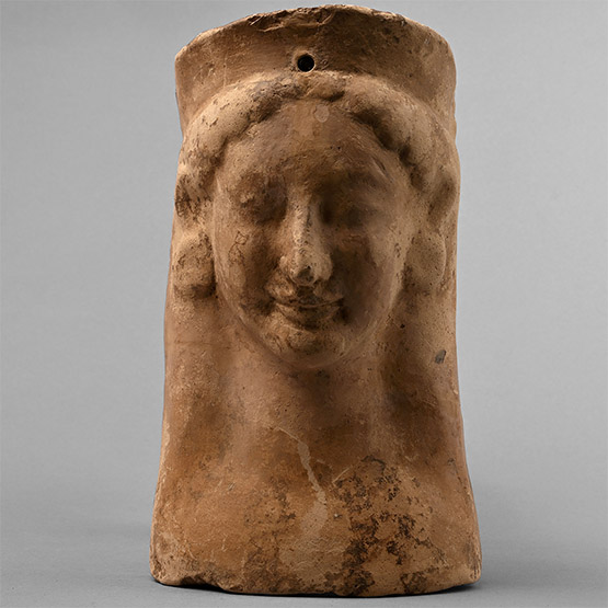 Greek Terracotta Female Protome