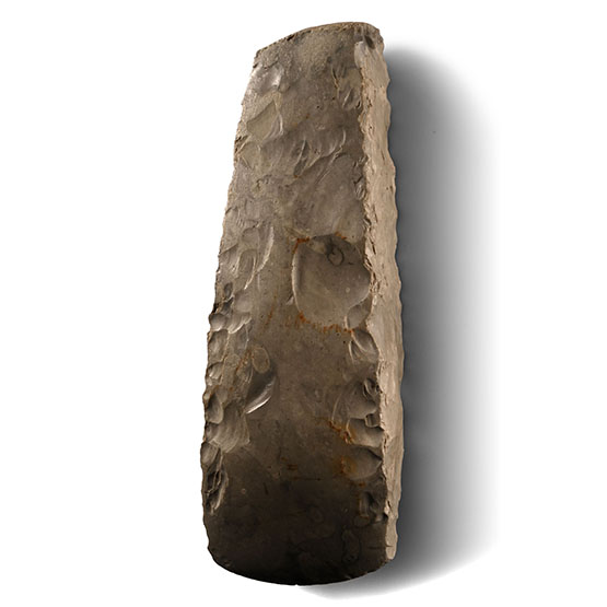 Stone Age Thick-Butted Knapped Axe Head