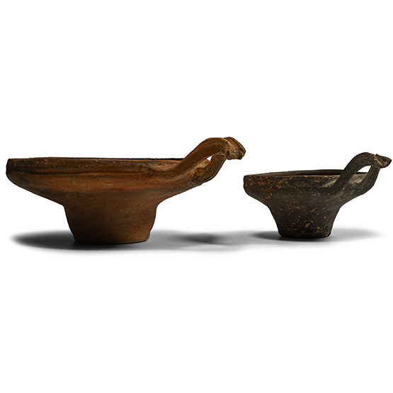 Bronze Age Single-Handled Ceramic Cup Pair