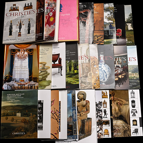 Christies American, English and European Antique and Interiors Art Auction Catalogues - 30 Titles