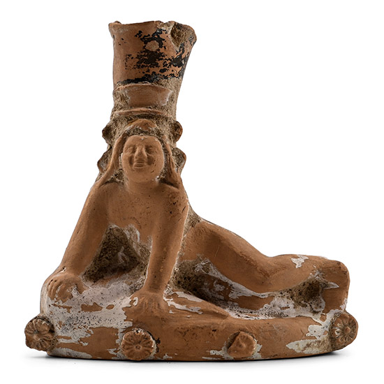 Greek Terracotta Kohl Vessel