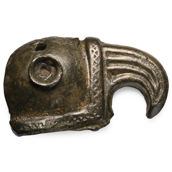 Gothic Bronze Eagles Head Mount