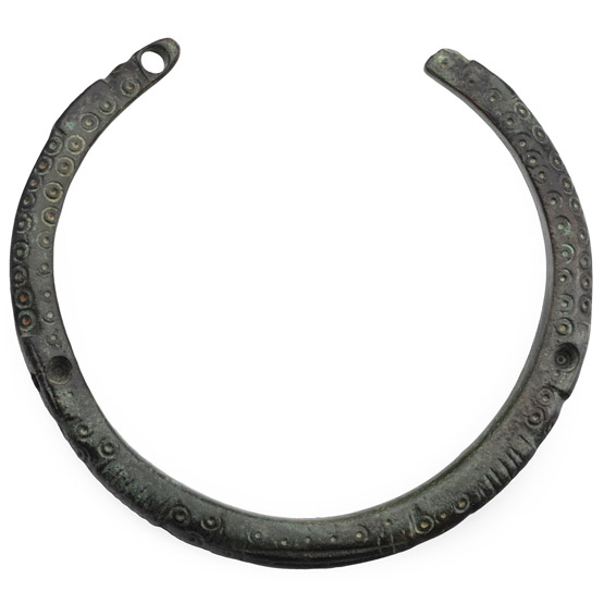 Roman Bronze Decorated Military Bracelet