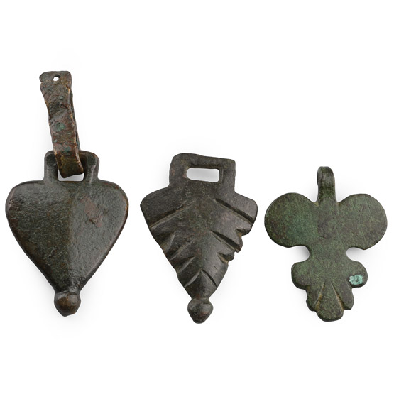 Roman Bronze Military Horse Harness Pendant Group