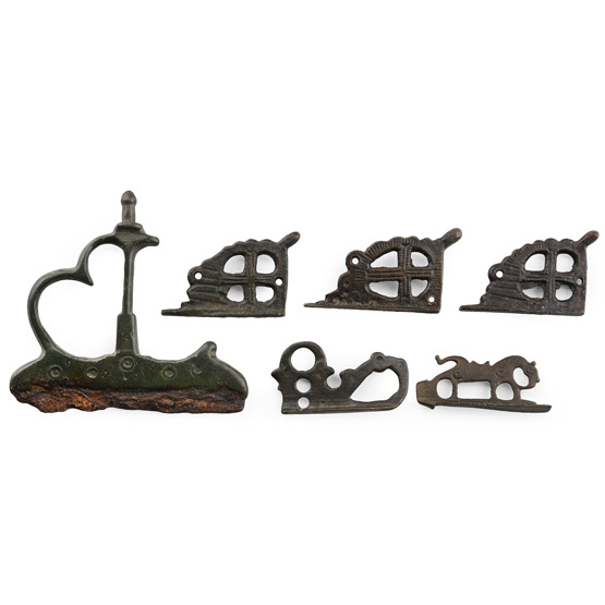 Byzantine to Medieval Bronze Fire Starter Handle Collection