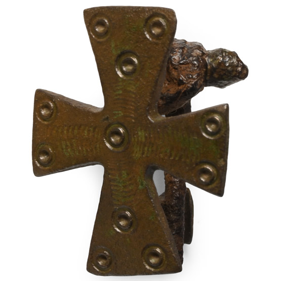 Roman Bronze Christian Cross Brooch