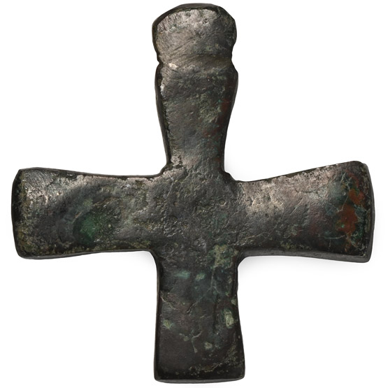 Byzantine Bronze Cross Pendant