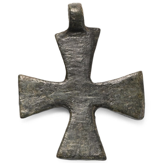 Byzantine Bronze Pendant Cross