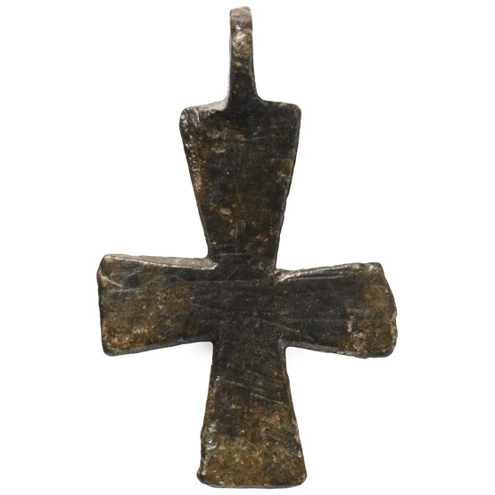 Byzantine Bronze Pendant Cross