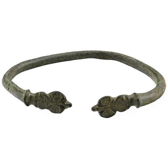 Roman Bronze Decorated Military Bracelet