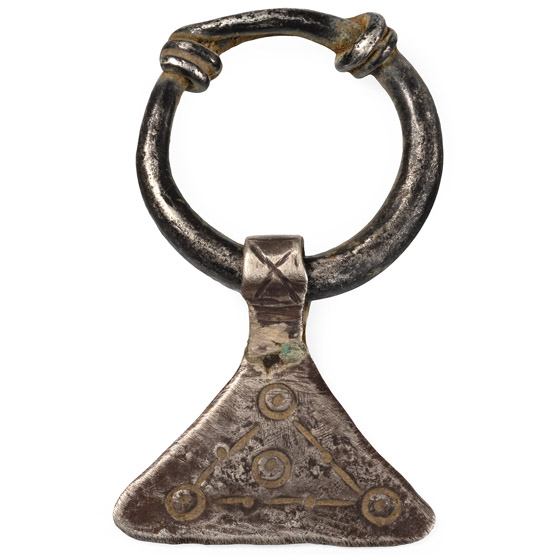 Viking Age Silver Axe Pendant