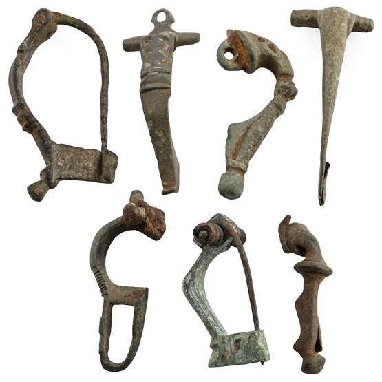 Roman Bronze Brooch Group